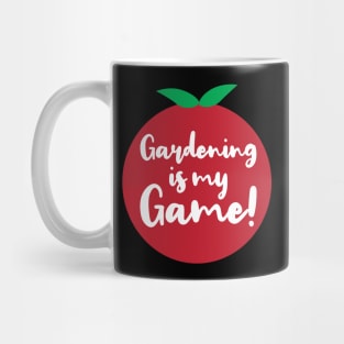 Gardening is My Game | Tomato | Quotes | Black Mug